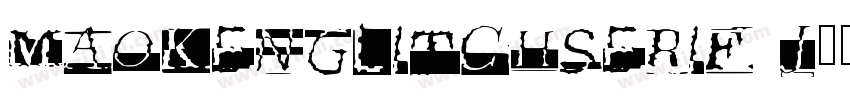 MaokenGlitchSerif J字体转换